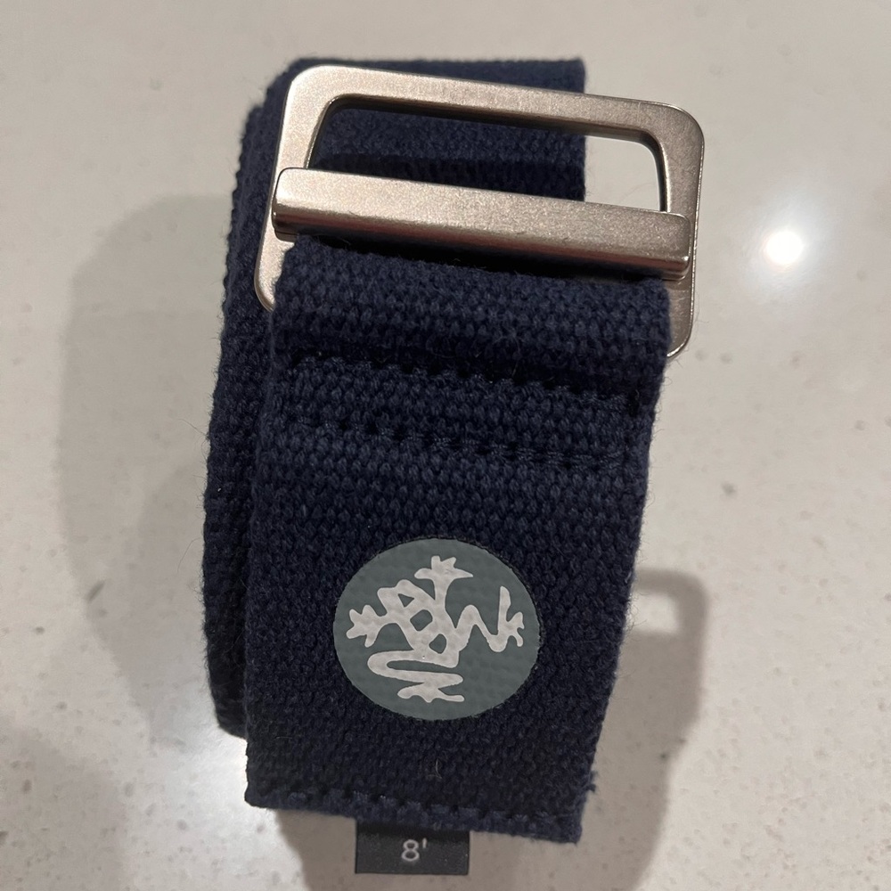 Manduka Dark Blue Yoga Strap 8’